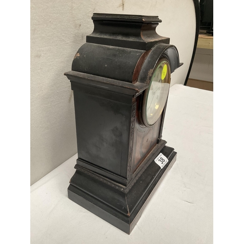 38 - EDWARDIAN CASED MANTLE CLOCK A/F H13