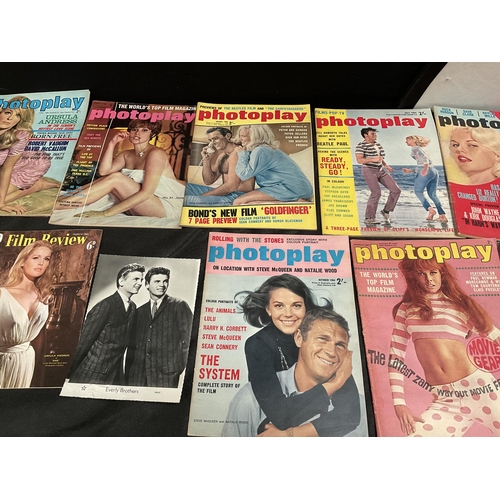 42 - 3 BOXES OF VINTAGE PHOTOGRAPHY MAGAZINES AND VINTAGE CALENDARS INCLUDING MAYFAIR, MARLBOROUGH