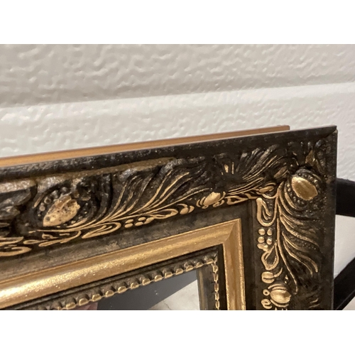 58 - MODERN GILT FRAMED WALL MIRROR H28