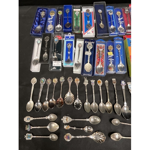 66 - BOX OF COLLECTORS SPOONS