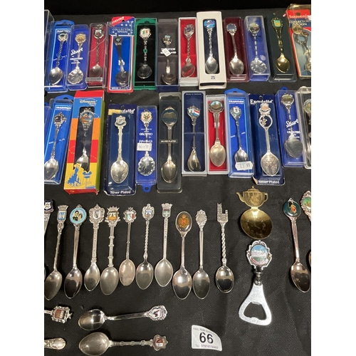 66 - BOX OF COLLECTORS SPOONS