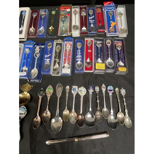 66 - BOX OF COLLECTORS SPOONS