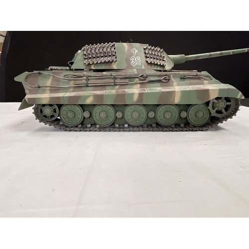 67 - MODEL KING TIGER PORSCHE DESIGN TANK - BATTERY OPERATED