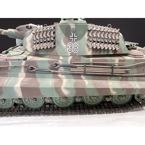 67 - MODEL KING TIGER PORSCHE DESIGN TANK - BATTERY OPERATED