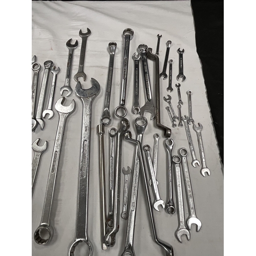 71 - BOX OF RING SPANNERS