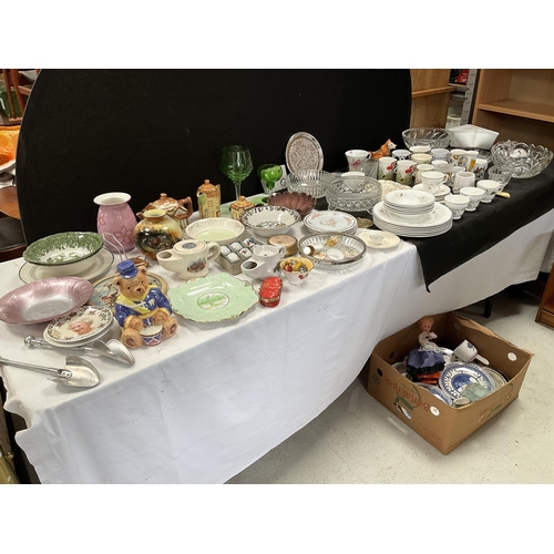 74 - 4 BOXES OF CHINA & GLASS ETC