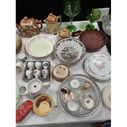 74 - 4 BOXES OF CHINA & GLASS ETC