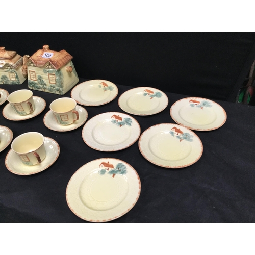 100 - QTY OF COTTAGEWARE CHINA