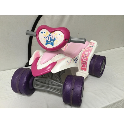 96 - CHILDS CARINA QUAD BIKE  - BATTERY OPERATED H19