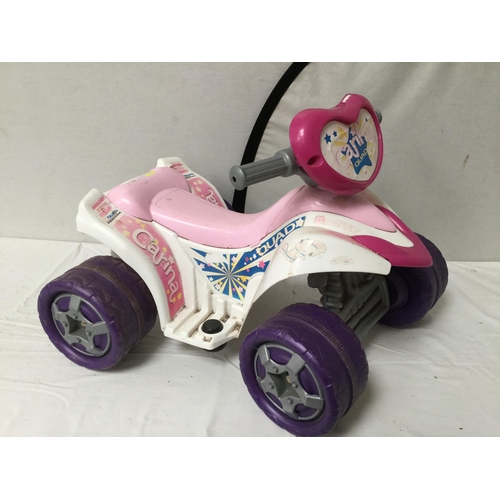 96 - CHILDS CARINA QUAD BIKE  - BATTERY OPERATED H19