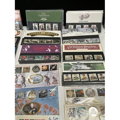 146 - LARGE QTY OF FIRST DAY COVERS TO INCLUDE COINS ETC