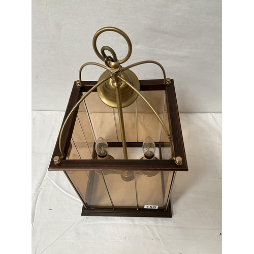 155 - REPRODUCTION ELECTRIC PORCH LANTERN H20