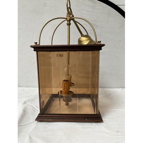 155 - REPRODUCTION ELECTRIC PORCH LANTERN H20