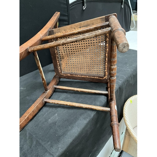 217 - MAHOGANY WINE TABLE, EDWARDIAN BEDROOM CHAIR, MODERN COMMODE AND PRIORY OAK TEA TROLLEY H28