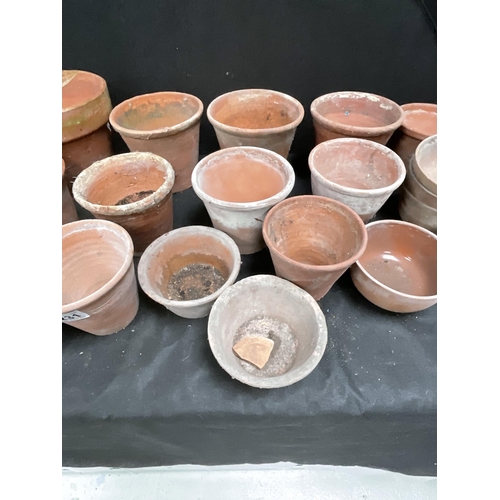 231 - BOX OF VINTAGE TERRACOTTA PLANT POTS