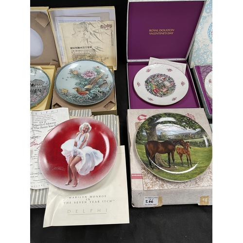 266 - 2 BOXES OF LIMITED EDITION PLATES BOXED WITH CERTIFICATES