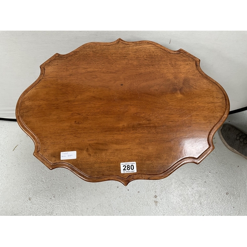 280 - DECORATIVE EDWARDIAN MAHOGANY PEDESTAL TABLE H28