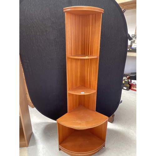 291 - RETRO TEAK OPEN CORNER SHELVES (POSSIBLEY G PLAN - NOT BADGED) H67