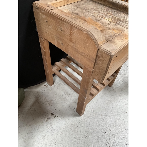 306 - VINTAGE PINE KITCHEN WORK TABLE H34