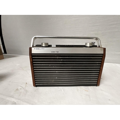 323 - 8 VINTAGE RADIOS TO INCLUDE HMV, PYE, FIDELITY ETC