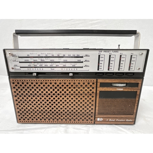 323 - 8 VINTAGE RADIOS TO INCLUDE HMV, PYE, FIDELITY ETC