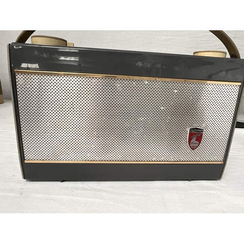 323 - 8 VINTAGE RADIOS TO INCLUDE HMV, PYE, FIDELITY ETC