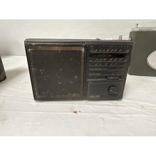 323 - 8 VINTAGE RADIOS TO INCLUDE HMV, PYE, FIDELITY ETC