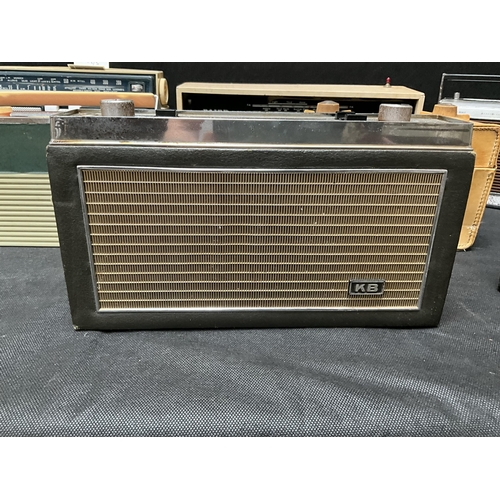 352 - BOX OF 9 VINTAGE RADIOS TO INCLUDE PHILIPS , BUSH ETC