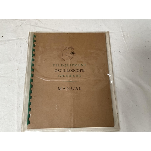 354 - BOXED VINTAGE OSCILLOSCOPE COMPLETE WITH INSTRUCTION MANUAL