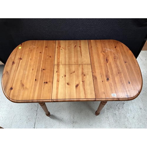 356 - MODERN PINE EXTENDING BUTTERFLY KITCHEN TABLE H30