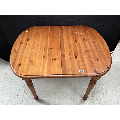 356 - MODERN PINE EXTENDING BUTTERFLY KITCHEN TABLE H30