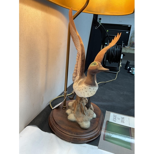 187 - RONALD VAN RUYCKEVELT FLIGHT AT DUSK TABLE LAMP COMPLETE WITH SHADE