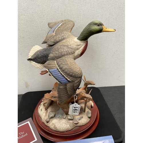 191 - FRANKLIN MINT  - THE NORTH AMERICAN MALLARD - COST £295 IN 1994