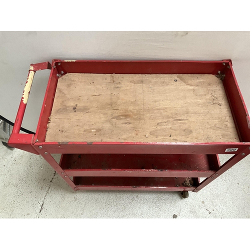 399 - METAL WORKSHOP TOOL TROLLEY H31