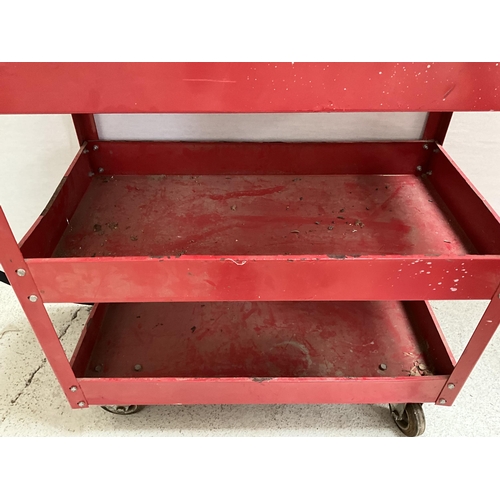 399 - METAL WORKSHOP TOOL TROLLEY H31