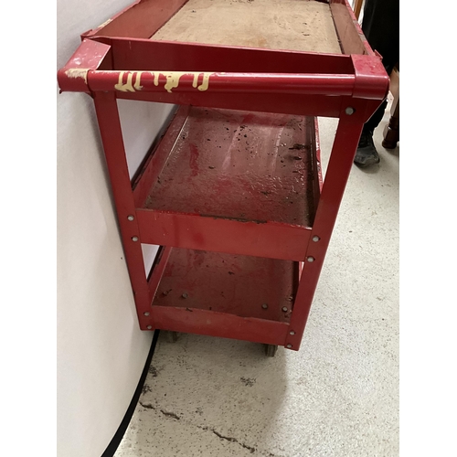 399 - METAL WORKSHOP TOOL TROLLEY H31