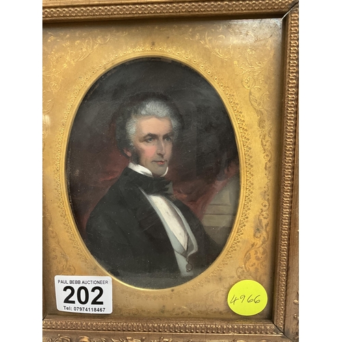 202 - VICTORIAN GILT FRAMED OIL PORTRAIT 10