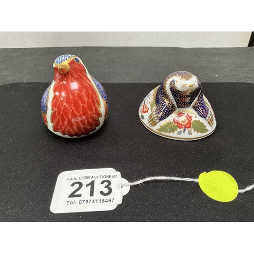 213 - ROYAL CROWN DERBY ROBIN H3