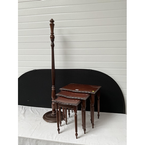 409 - REPRODUCTION MAHOGANY NEST OF TABLES H19