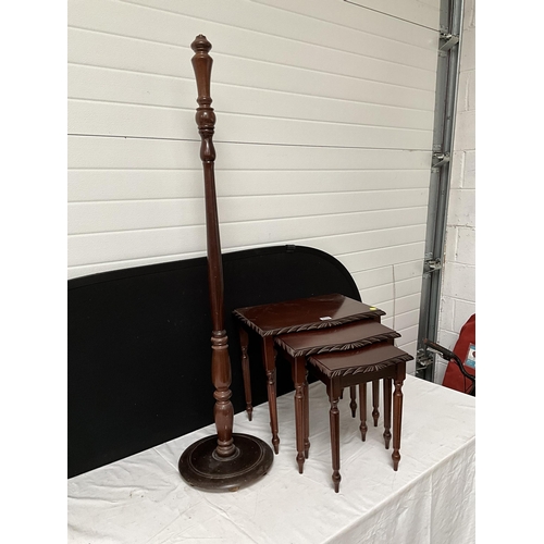 409 - REPRODUCTION MAHOGANY NEST OF TABLES H19