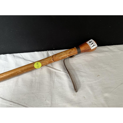 411 - BAMBOO WALKING CANE L43