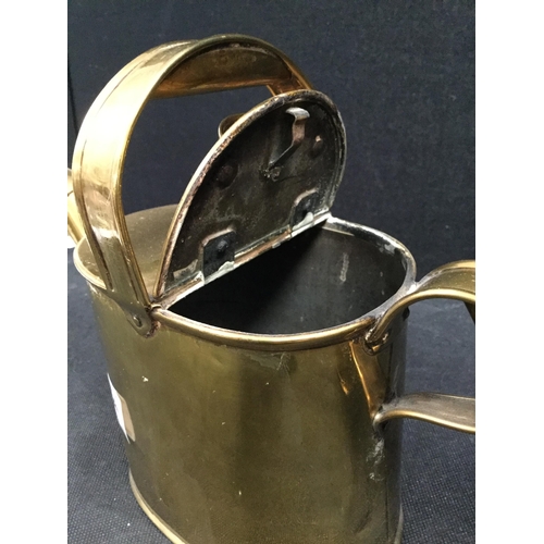 84 - PAIR OF VICTORIAN BRASS WATERING CANS