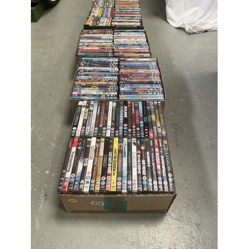 310 - 3 BOXES OF DVD'S - FILMS