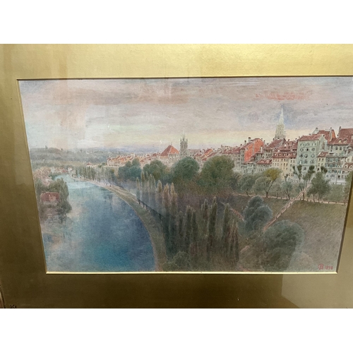 87 - 4 FRAMED WATERCOLOURS 1 DATED 1889 BY ARTHUR FRASER, 1 DATED 1898 SIGNED C H , 1 EXAMPLE OF COLOURED... 