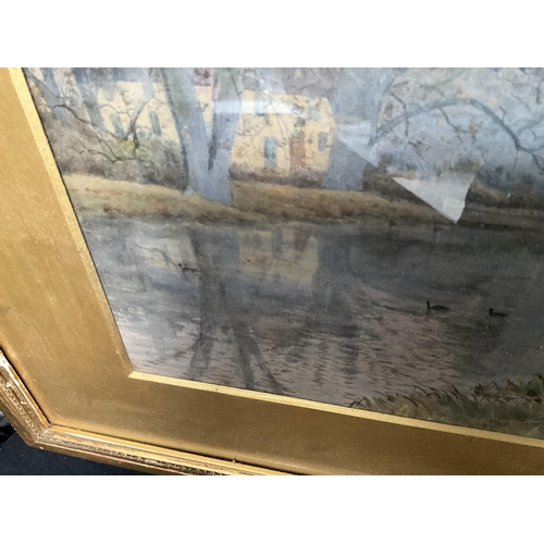 87 - 4 FRAMED WATERCOLOURS 1 DATED 1889 BY ARTHUR FRASER, 1 DATED 1898 SIGNED C H , 1 EXAMPLE OF COLOURED... 