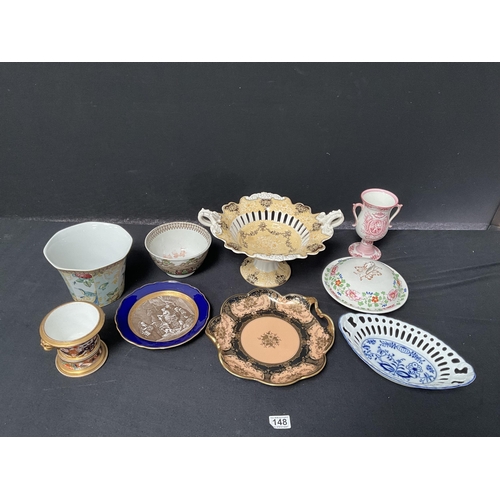 148 - BOX OF VICTORIAN AND LATER CHINA