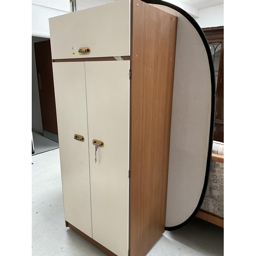 451 - MODERN DOUBLE WARDROBE WITH TOP BOX H71