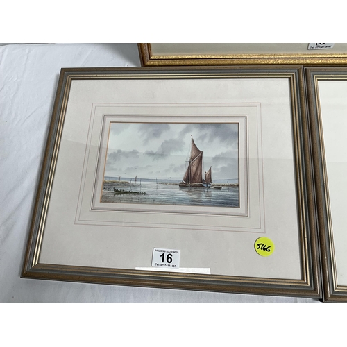 16 - 3 MODERN FRAMED WATERCOLOURS - ALL  SIGNED ALAN WHITEHEAD
22