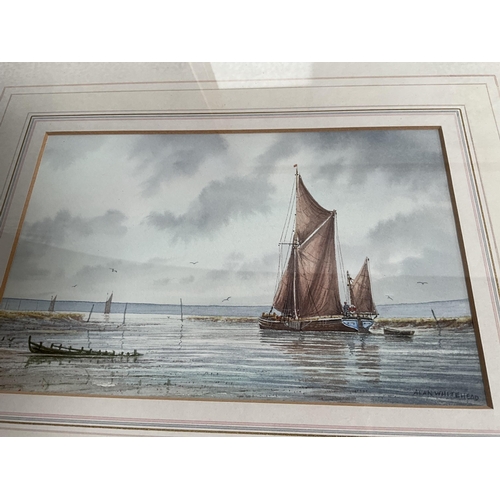 16 - 3 MODERN FRAMED WATERCOLOURS - ALL  SIGNED ALAN WHITEHEAD
22