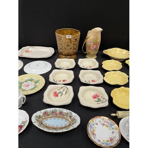 19 - 2 BOXES OF CHINA TO INCLUDE SYLVAC ROYAL WINTON GRIMWADES ETC